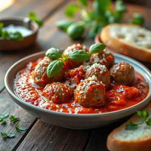 Traditional Meatballs in Tomato Sauce - Polpette Recipe